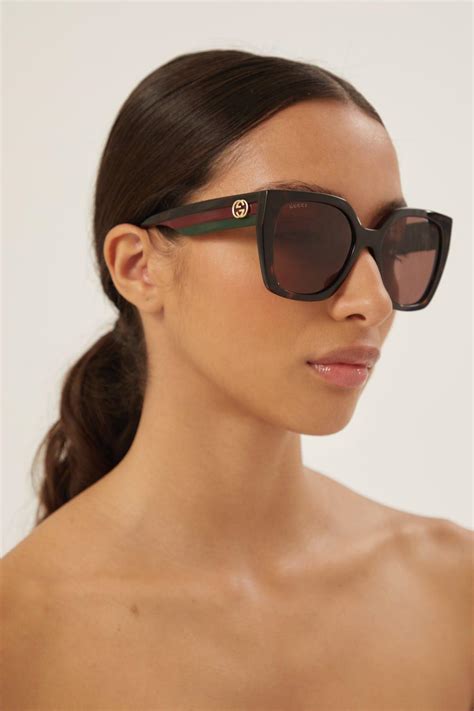 gucci sunglasses havana pink|gucci oversized square sunglasses.